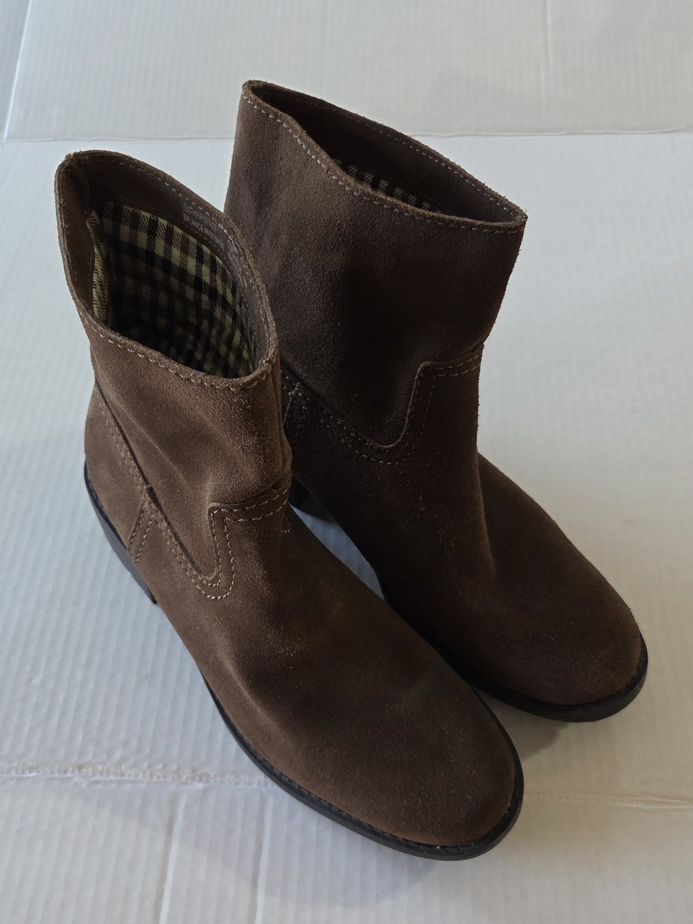 Brown Suede Women's Ankle Boots